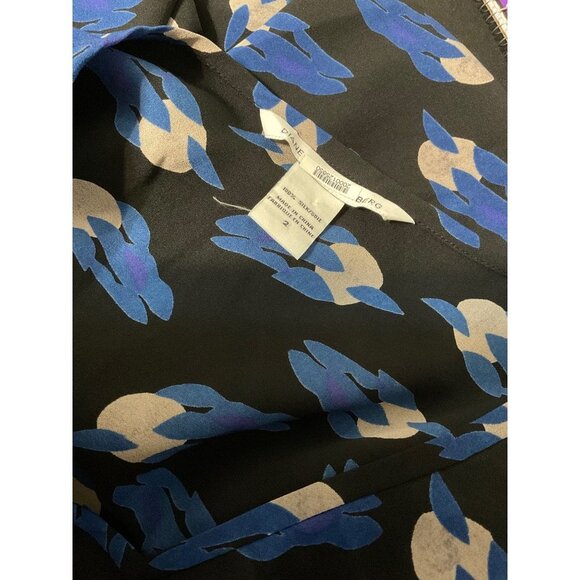 DIANE VON FURSTENBERG Silk Printed Top sz .2 - Picture 3 of 3